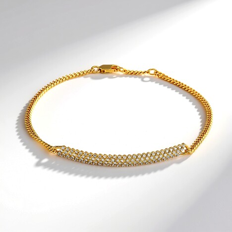 Bracelet en argent et Zircon