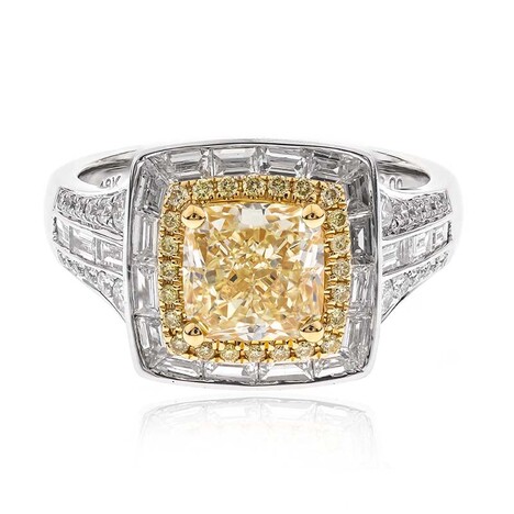 Anello in oro con Diamante Giallo SI2 (CIRARI)