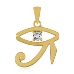 Colgante en plata con Topacio blanco