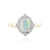 Bague en or et Opale Welo
