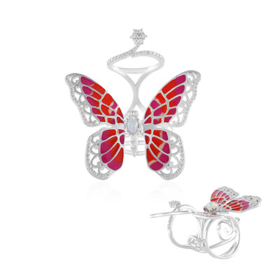 Welo-Opal-Silberring (Dallas Prince Designs)