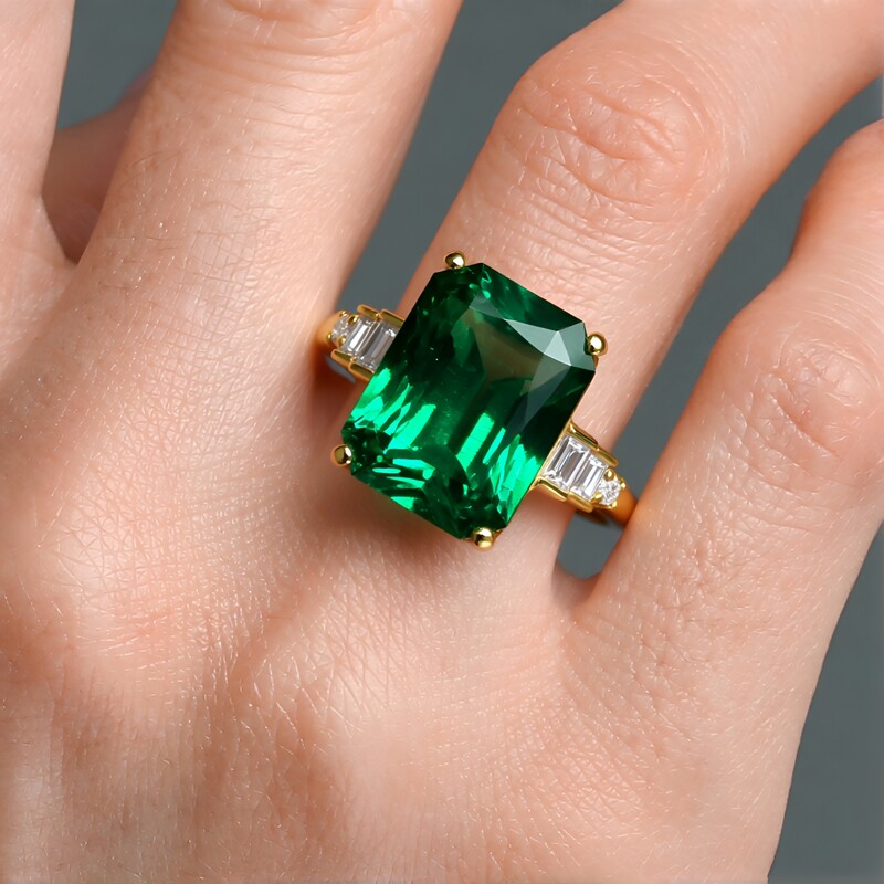 AAA-Sambia-Smaragd-Goldring (CIRARI)