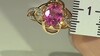 Gouden ring met een Californiaanse roze toermalijn (Rifkind 1894 Collection)