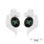 Pendientes en plata con Indicolita (de Melo Essence)