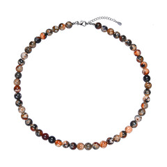 Collana in argento con Agata nera Gu Jiao