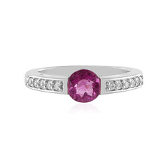 Anello in argento con Fluorite Rosa