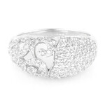 Anello in argento con Topazio Bianco