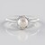 Anello in argento con Perla d'Acqua Dolce Color Crema