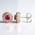 Orecchini in argento con Fluorite Rosa (Gems en Vogue)
