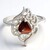 Anello in argento con Occhio di Tigre Rosso