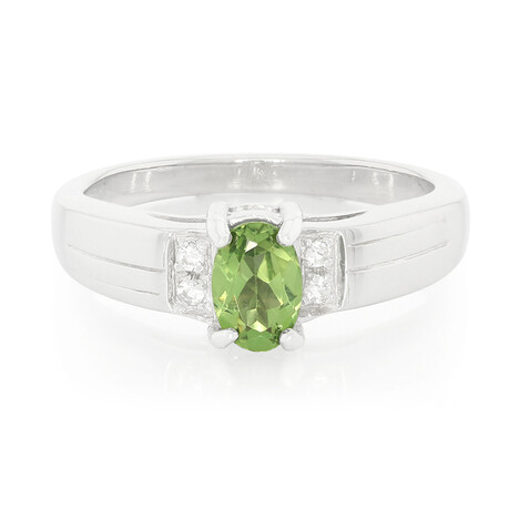 Russischer Apatit-Silberring