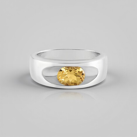 Anello in argento con Berillo Giallo