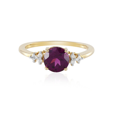 Magenta-Granat-Goldring