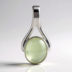 Ciondolo in argento con Prehnite