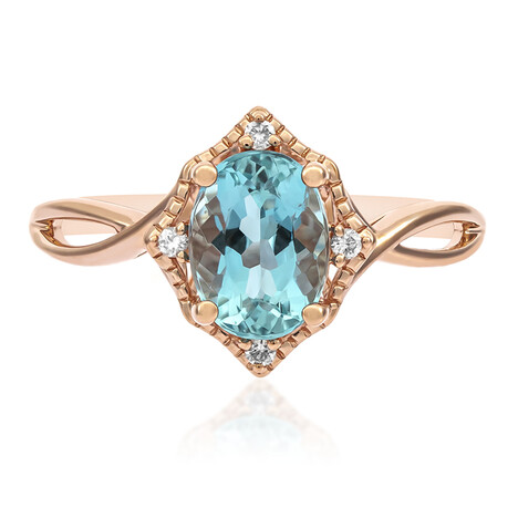 AAA-Brasilianischer Aquamarin-Goldring (CIRARI)