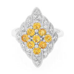 Bague en argent et Grenat Spessartite AAA