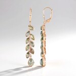 Boucles d'oreilles en argent et Labradorite cuivrée de Maniry (KM by Juwelo)