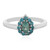 Anello in argento con Apatite Blu