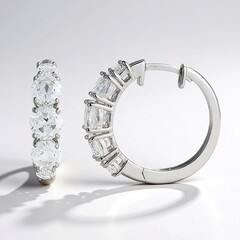 Orecchini in argento con Topazio Bianco