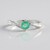 Anello in argento con Smeraldo Russo