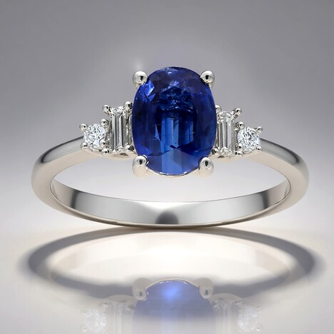 Bague en or et Kyanite du Népal (CIRARI)
