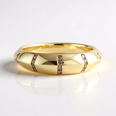 Anello in oro con Diamante Champagne I3 (de Melo Gold)