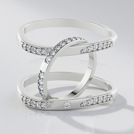 Anello in argento con Zircone