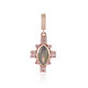 Pink Maniry Labradorite Silver Pendant
