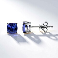 Orecchini in oro con Tanzanite AAA