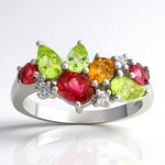 Anello in argento con Tormalina Rosa Brasiliana (de Melo Essence)