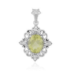 Pendentif en argent et Quartz de l'Ouro Verde