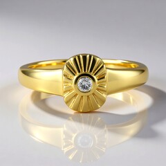 Anello in argento con Diamante I2 (H)