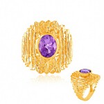 Uruguay-Amethyst-Silberring (de Melo Essence)