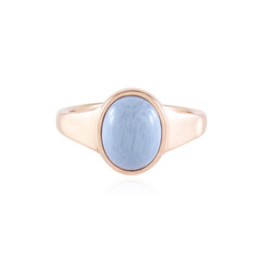 Blauer Opal-Silberring
