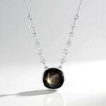 Collana in argento con Zaffiro Stellato Nero (de Melo Essence)