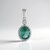 Ciondolo in argento con Fluorite Verde