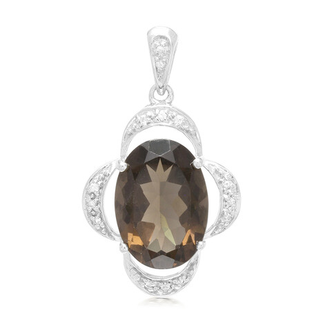 Rauchquarz-Silberanhänger