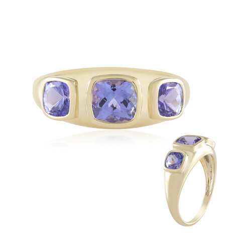 Gouden ring met een tanzaniet (de Melo Gold)