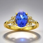Anello in oro con Tanzanite AAA (CIRARI)