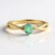 Bague en or et Émeraude de couleur Paraiba