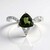 Anello in argento con Moldavite