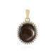 Gouden hanger met een zwarte ster saffier