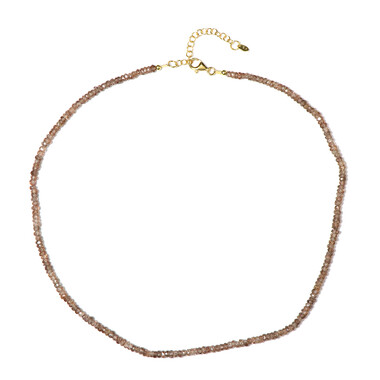 Collar en plata con Zircón rosado