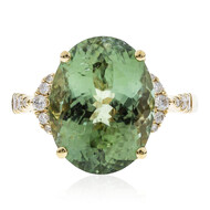 Brasilianischer Grüner Turmalin-Goldring (CIRARI)