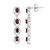 Mozambique Garnet Silver Earrings