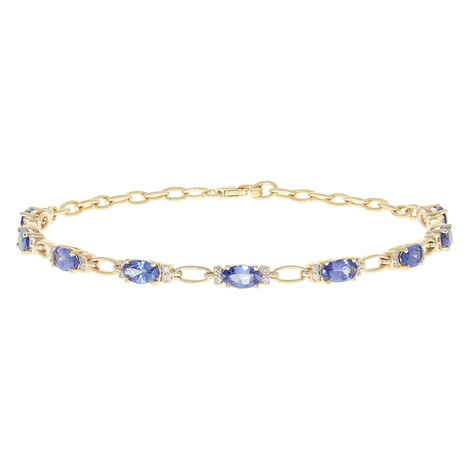 Bracelet en or et Tanzanite AAA (CIRARI)
