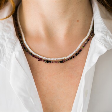 Collana in argento con Opale di Welo