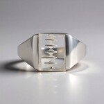 Anello in argento con Quarzo Bianco