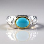 Anello in argento con Turchese Sleeping Beauty (Faszination Türkis)