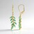 Boucles d'oreilles en argent et Emeraude de Socoto